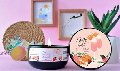 wine lover luxury candle in elegant tin