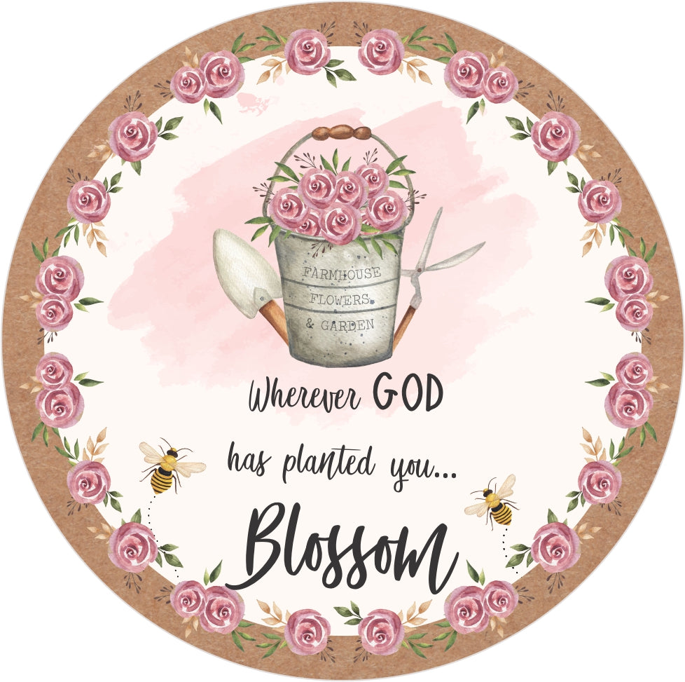 Wherever GOD has planted you... Blossom | Faith Candle - PinkFlamingoCandle