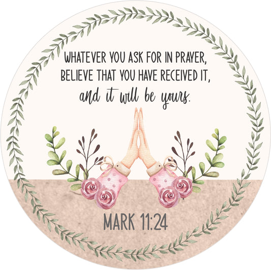 Mark 11:24 | Faith Candle - PinkFlamingoCandle