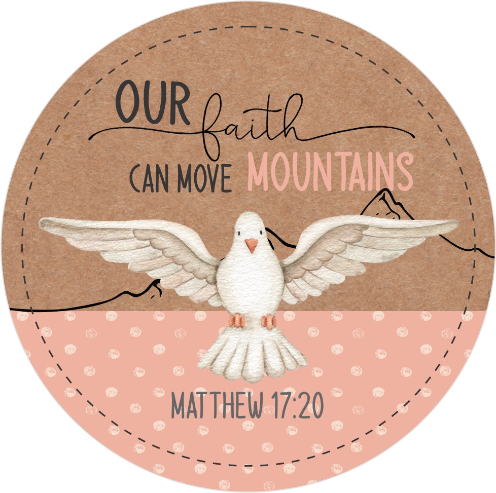luxury soy candle featuring Matthew 17:20 Bible verse